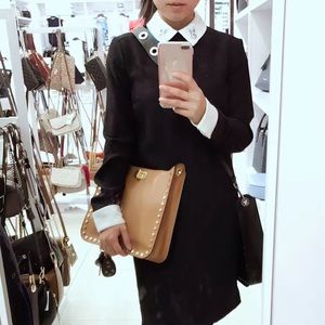 NWT Michael Michael Kor Studded Flat Crossbody Bag